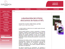 Tablet Screenshot of eurociencia.com